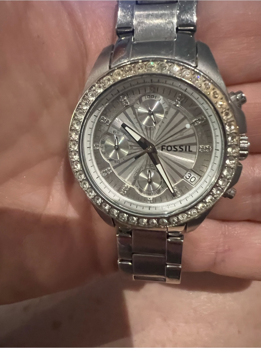 Fossil ES3202 Riley Multi-Function Silver Dial Women's Watch